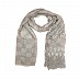Net hijab with flower design and moti work - Light grey Net hijab with flower design and moti work - Light grey